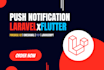 push notification integration laravel PHP javascript  flutter