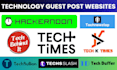 do technology guest post blogs submit on tech websites, technology premium blogs