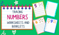 design tracing numbers worksheets and booklets