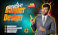 create linkedin banner fb banner and signboard design