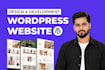 build wordpress website, wordpress ecommerce website, or wordpress landing page