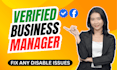 create fresh verified fb business manager and ads account