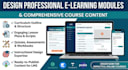 design professional e learning modules and comprehensive course content