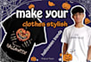 make halloween tshirt design in solid colors