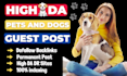 publish pet guest post on high da pets blogs