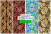 make a batik style hand drawn pattern design