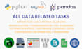 automate python data tasks using excel, csv, xml, json, web