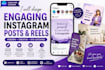 design engaging instagram posts and reels in canva