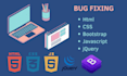 fix the website bugs build in PHP