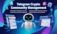 telegram crypto community moderator and complete web3 growth management