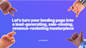 write and sketch a landing page that converts like crazy
