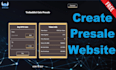 build solana presale website, solana meme token,  solana smart contract