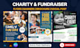 design exceptional charity, nonprofit, fundraising flyer, brochure or media kits