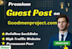 publish article on good men project , SEO premium guest post