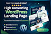 design or redesign a wordpress website and landing page