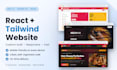 develop a custom business website using react js, laravel and tailwind