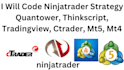 code ninjatrader strategy quantower, thinkscript, tradingview, ctrader, mt5, mt4