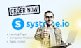 do professional sales funnel landing page on systeme io, funnel building