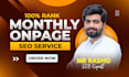 do monthly on page seo and technical optimization on your website