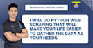 do python web scraping, data scraping, data mining and data pulling into a CSV
