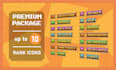 do minecraft rank icons pixel art game badges element design