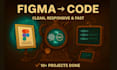 convert figma to html, figma to code , psd to html, framer to html
