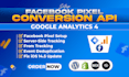 set up meta pixel facebook conversion api, ga4 with gtm, stape
