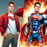 make a superhero cartoon character