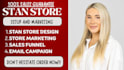 stan store setup, stan store design, stan store, stan stan store promotion