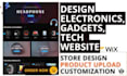 build electronics, gadgets, tech accessories website, accessories website store