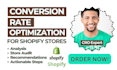 perform a shopify store cro audit, provide actionable steps