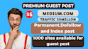 write and publish your article on medium,com premium guest post