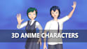 make a 3d anime character model