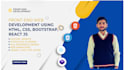 be your front end web developer using HTML, CSS, bootstrap, react website design