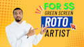 do rotoscoping, vfx cleanup, wire object removal from video