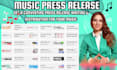 write press release article and do press release distribution to top sites