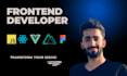 your frontend developer using javascript, react, vue, HTML,