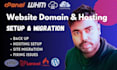 do website hosting setup and migration, seamless server transfers