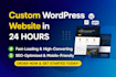 design a fast, mobile friendly and modern wordpress website