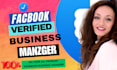 create fresh verified fb business manager and ads account