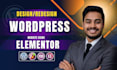 design landing page wordpress website with elementor pro