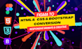 convert figma to html and figma to bootstrap responsive