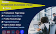 do facebook business page create and setup, cover design