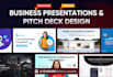 do business powerpoint presentation or pitch deck design