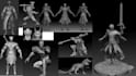 creating 3d concept, 3d modeling and 3d printing, sculture