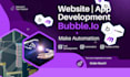 develop setup bubble saas bubble app bubble mvp make com zap as bubble developer