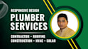 create handyman, roofing, construction, contractor, cleaning or plumbing website