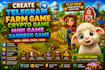 create telegram farm game crypto game mini game sandbox game
