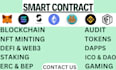create dapps and smart contract erc20, bep20, nft, web3, solana, token creation