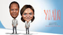 draw full body big head cartoon caricature